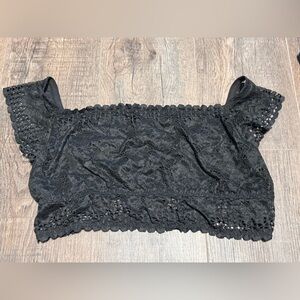 Cacique Black Lace Blouse